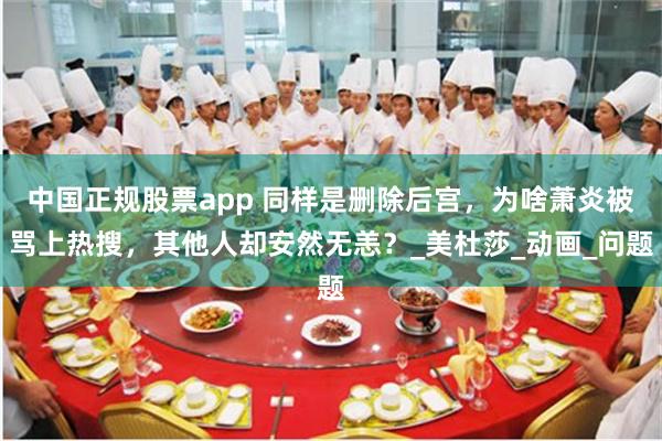 中国正规股票app 同样是删除后宫，为啥萧炎被骂上热搜，其他人却安然无恙？_美杜莎_动画_问题