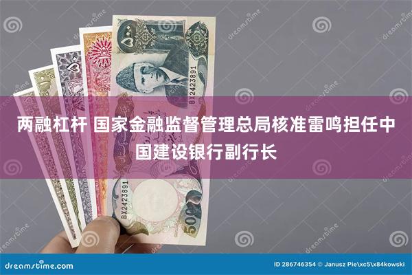 两融杠杆 国家金融监督管理总局核准雷鸣担任中国建设银行副行长