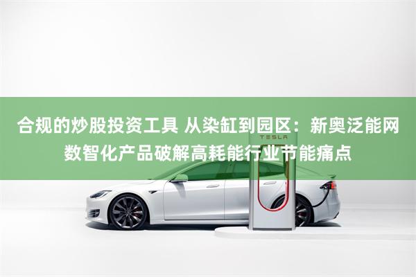 合规的炒股投资工具 从染缸到园区：新奥泛能网数智化产品破解高耗能行业节能痛点